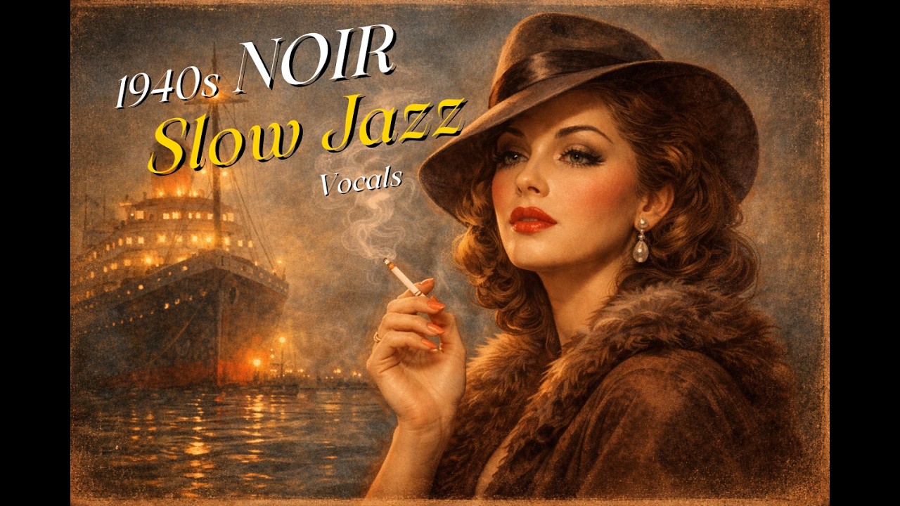 1940s Noir Jazz Vocals — Night Train & Neon Rain (6 Tracks, 25 Min) | Slow Swing Lounge