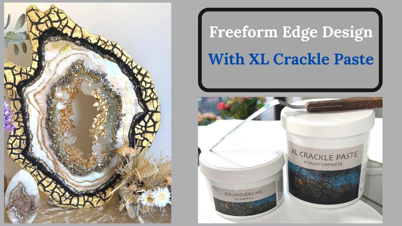 How to use XL crackle paste to create a stunning geode edge