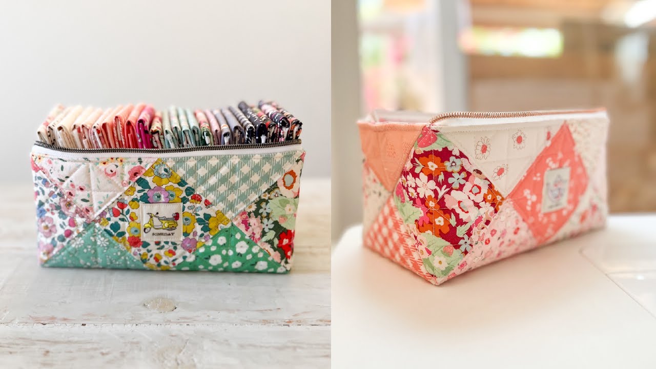 Box It Up Pouch | Wide Open Zippered Pouch | Beginners Friendly Sewing