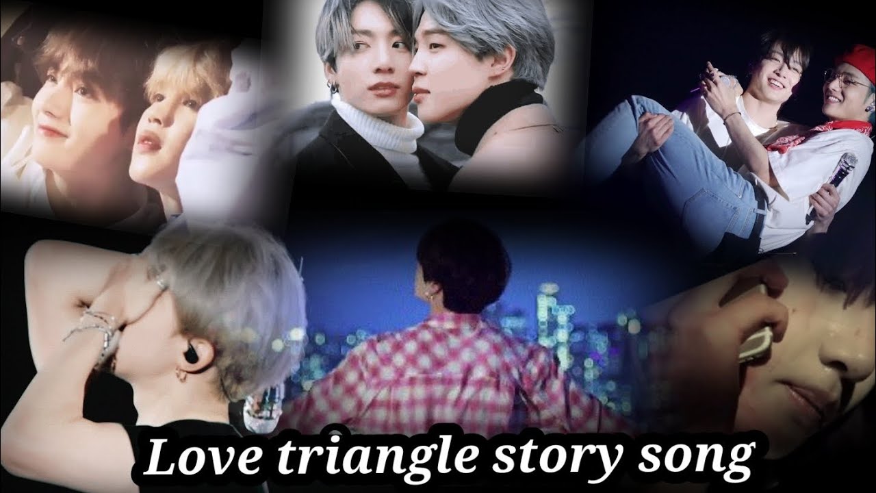 Vminkook Love 💜triangle story song 🌹 taekook jikook  #taekookhindiedits #taekookhindimix