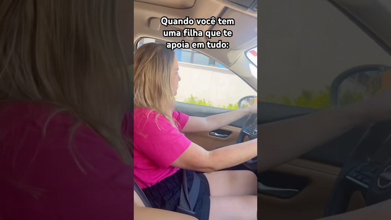 Minha m&atilde;e dirigindo🤣#maeefilha #shortviral #amoooo