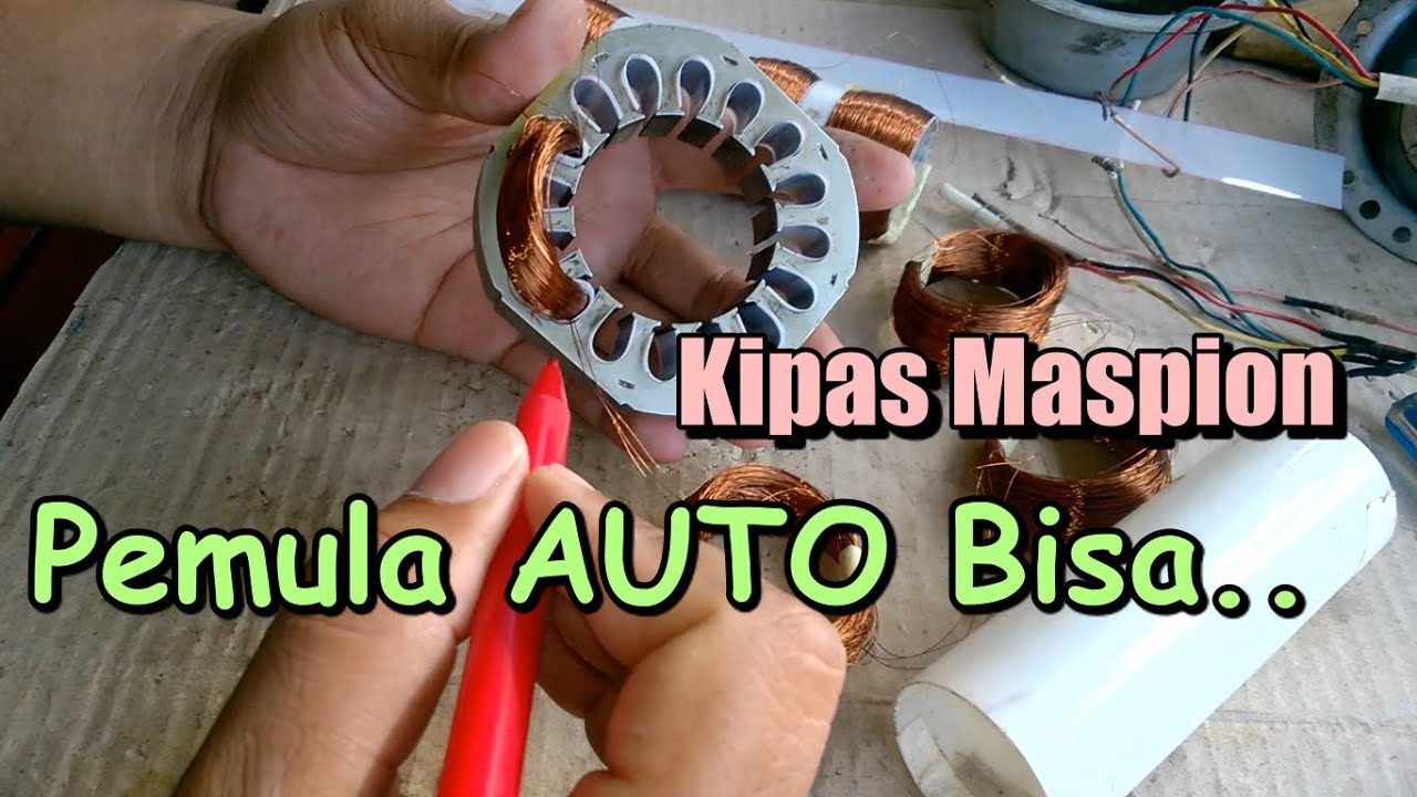 Gulung Spul Dinamo Kipas Angin Maspion Box Fan Sampai Selesai