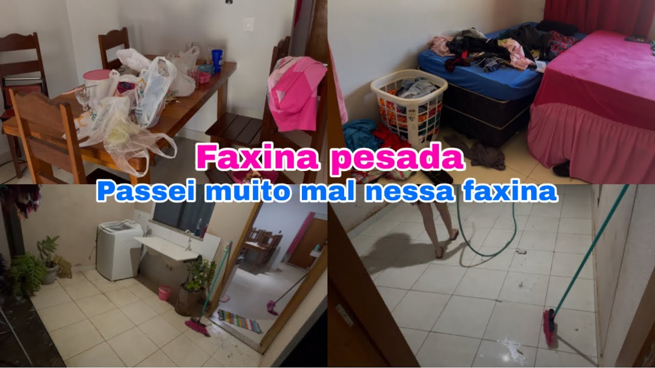 CANSEI!!! 3 DIAS SEM ARRUMAR CASA , FUI FAXINAR A CASA E PASSEI MAL 😰