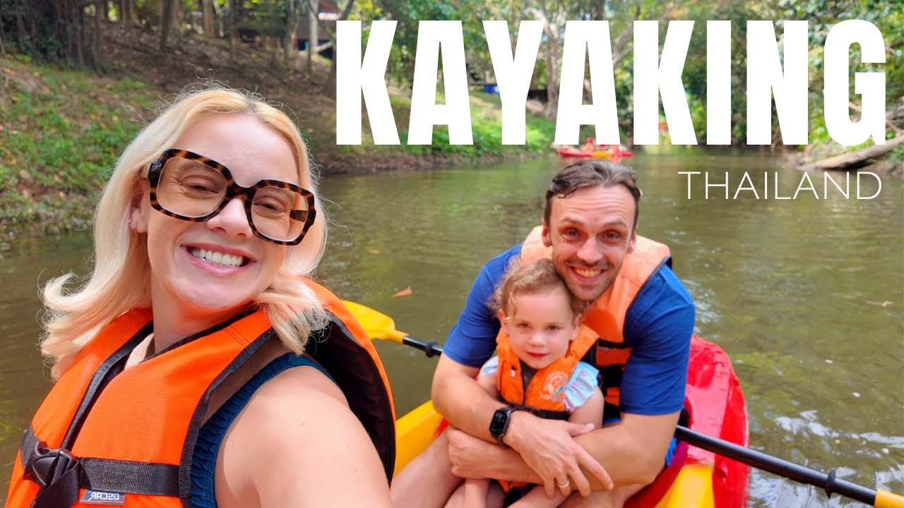 Kayaking a Crystal-Clear Natural Spring in Khao Yai, Thailand | Family Travel | Ashley Rose Carter