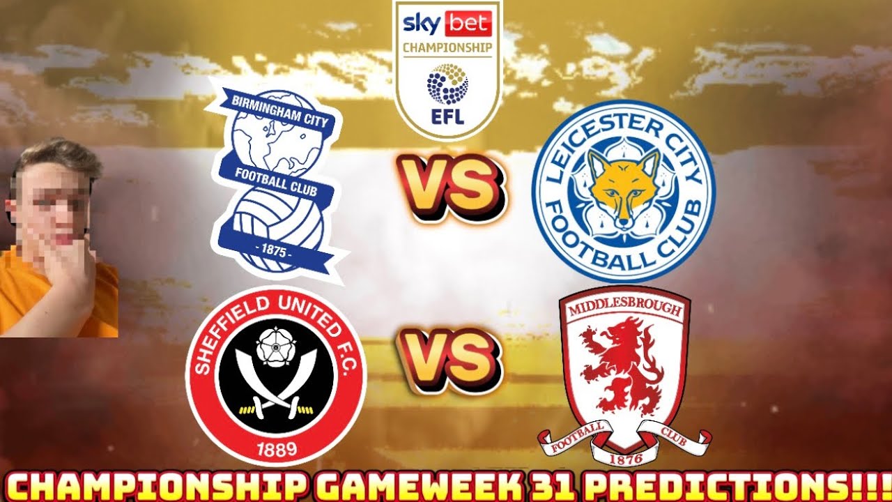 CHAMPIONSHIP GAMEWEEK 31 PREDICTIONS!!!