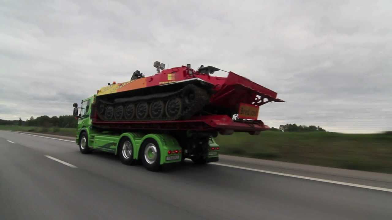 MILJÖTRANS lastar bärgningsbandvagn