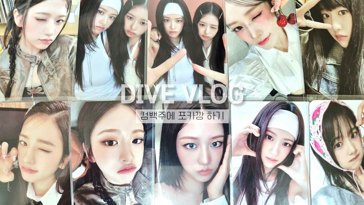 [ 다이브로그 #55 ] 오늘도 어김없이 포카깡🫶 | 윶프 | 덕질로그 | 브이로그 | 반택깡 | 준등기깡 | 덕질 브이로그 | 생일카페 | 맥심플랜트 생카 | 생카 |
