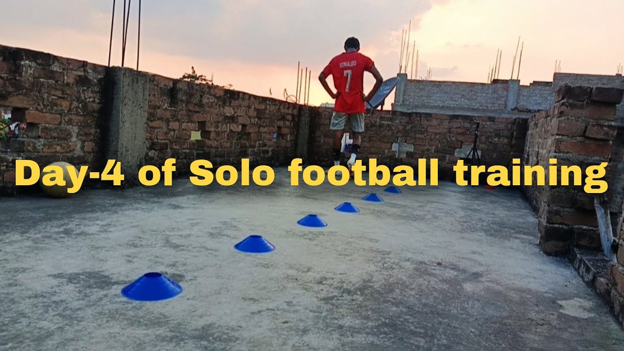 Day - 4 of Solo football training at home 