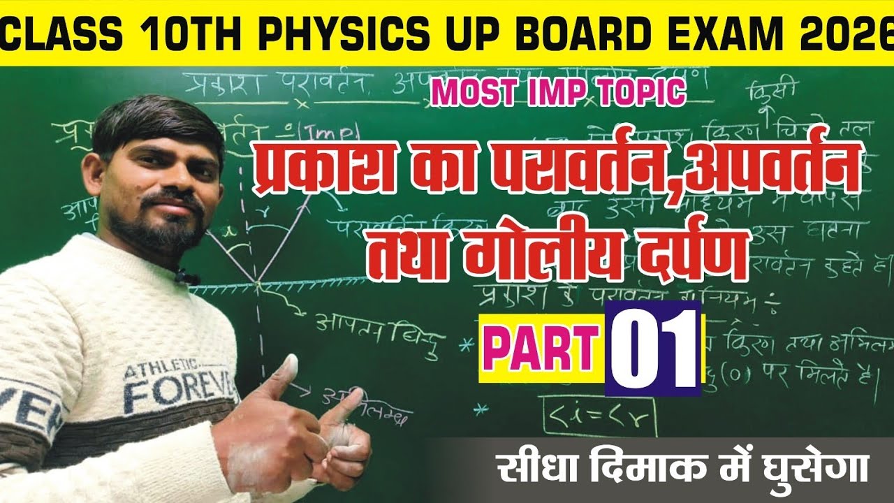 Reflection of Light Class 10 | UP Board Exam 2026  | Part-01 | Physics By Tulsi sir 