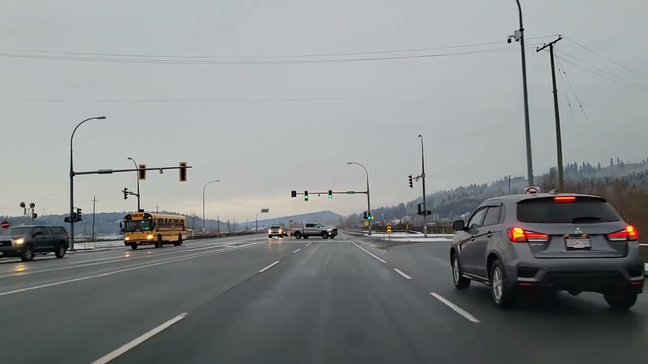 Driving on the #7 Highway from Mission to Maple Ridge, BC 🇨🇦 2023