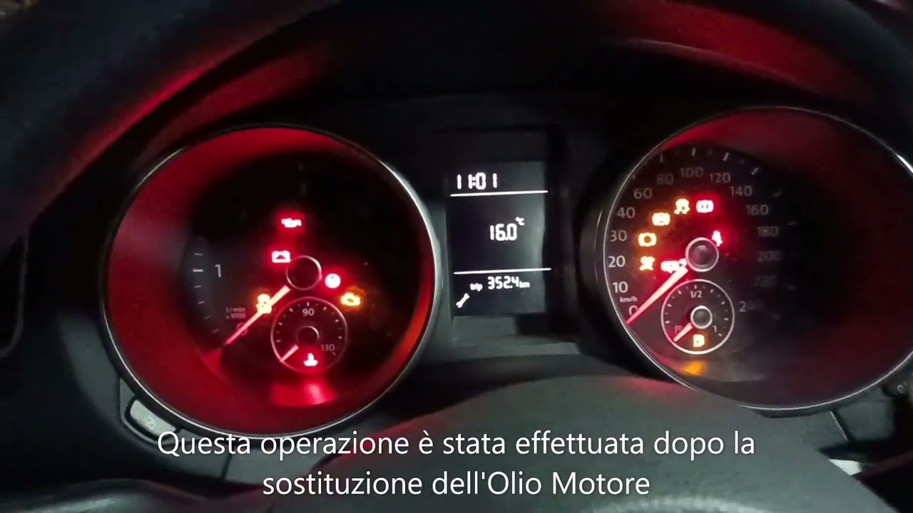 Reset Service Wv Golf 6 1 6 TDI 2011