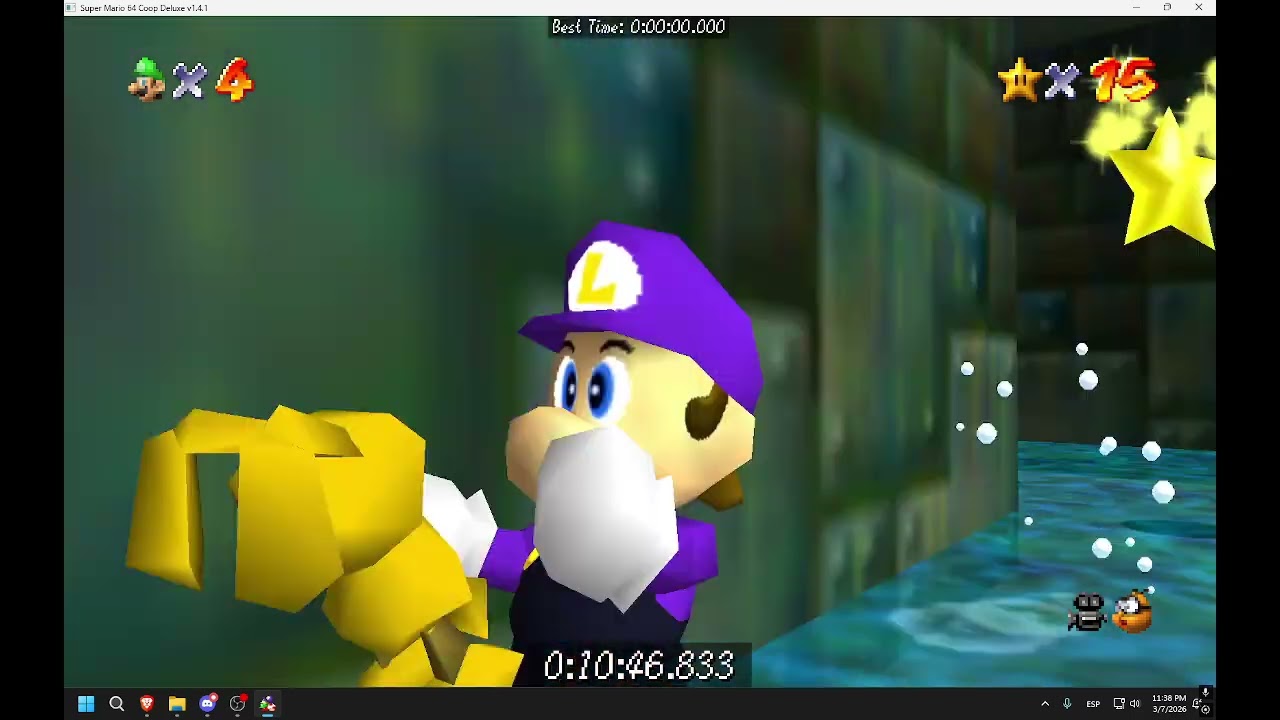 SUPER MARIO 64 16 STAR. DX-COOP SUB 18 1P IN 17:51.433