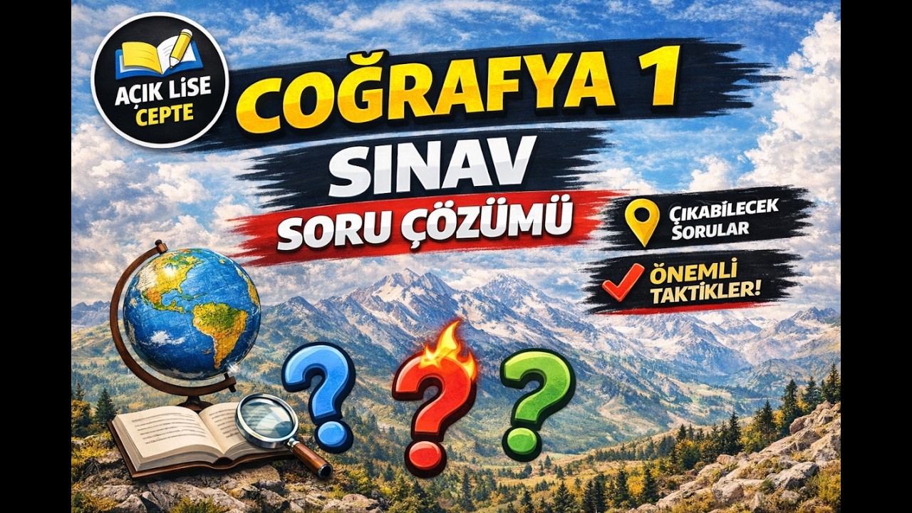 COĞRAFYA 1 | Sınavda Çıkabilecek Kritik Sorular 🔥 (Yeni Nesil Soru Çözümleri)