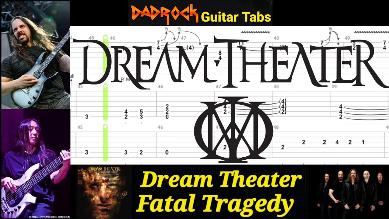 Fatal Tragedy - Dream Theater - Guitar + Bass TABS Lesson