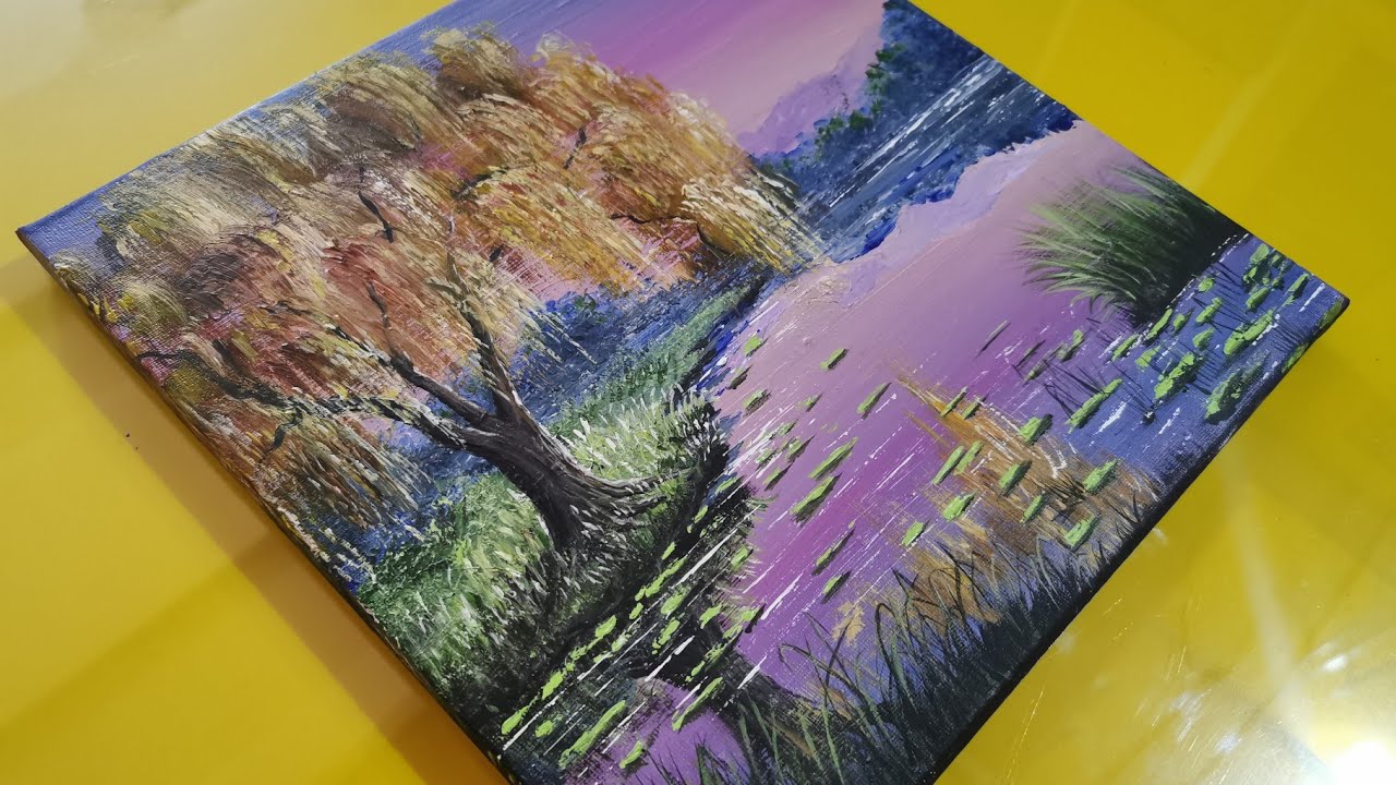 How to Paint a Willow Tree Landscape for Beginners