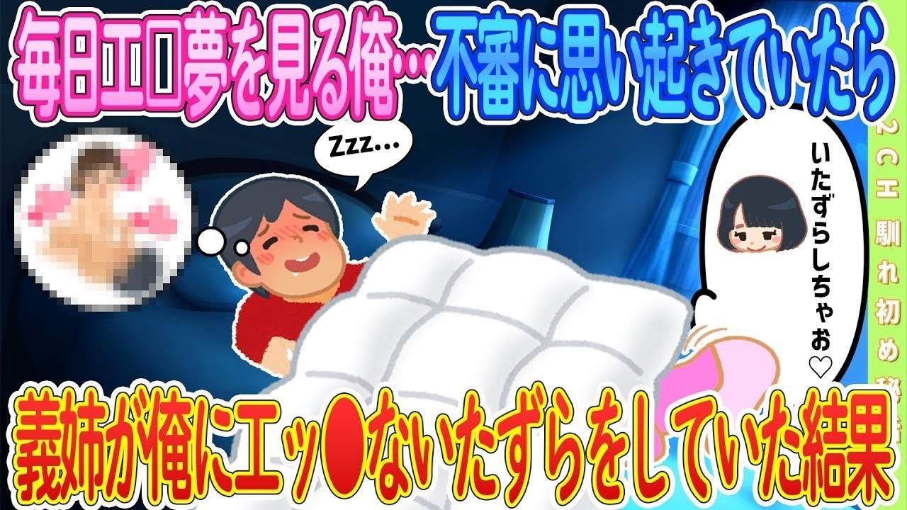 【2ch馴れ初め】 【オリジナル‼️】毎日のように夢を見る俺…不審に思い起きていたら 義姉が俺にいたずらをしていた結果　＃ゆっくり解説 #大人の2ch馴れ初め