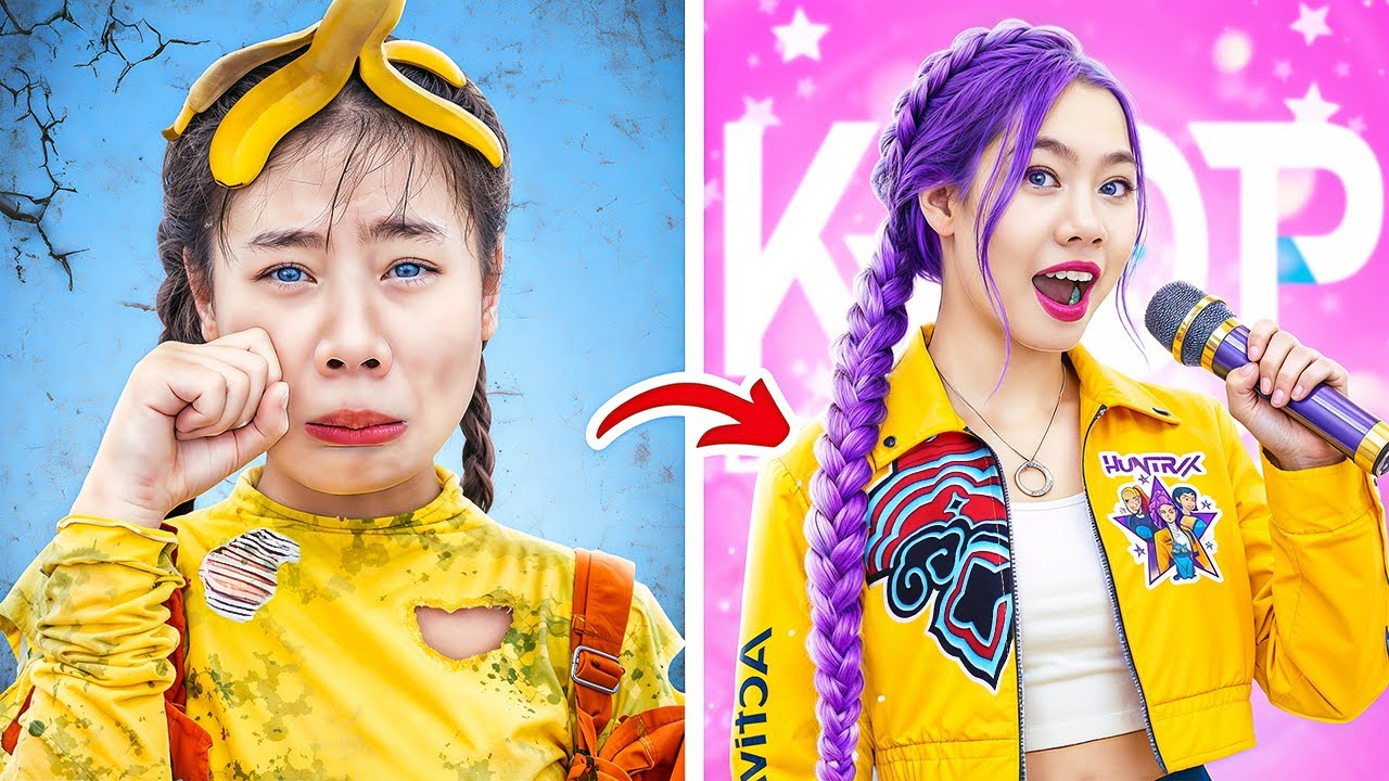 Бедная Бейби Долл Хочет Стать Охотницей На Демонов K-Pop! Huntrix В Реальной Жизни!