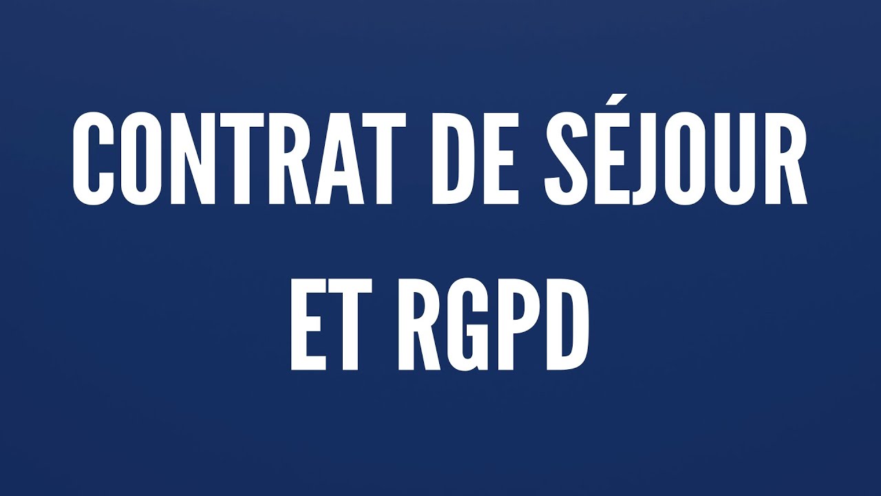 WEBINAIRE ACCENS : Contrat de séjour et RGPD