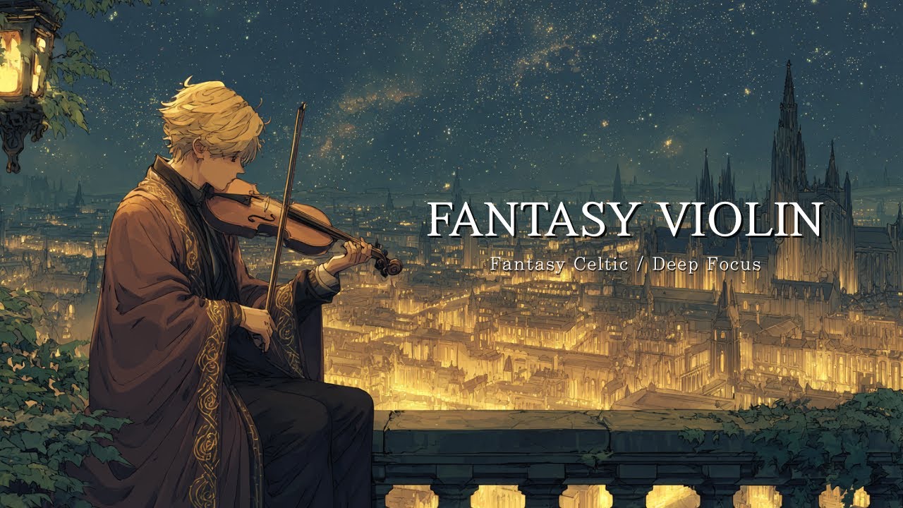 【Fantasy Celtic Music / Deep Focus】 Cinematic Violin for Study, Reading & Work