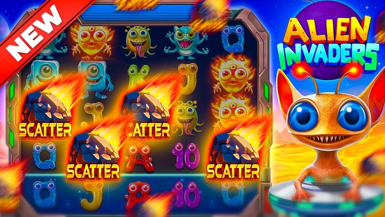 BUYING SUPER BONUSES ON THE NEW ALIEN INVADERS SLOT!! (Bonus Buys)
