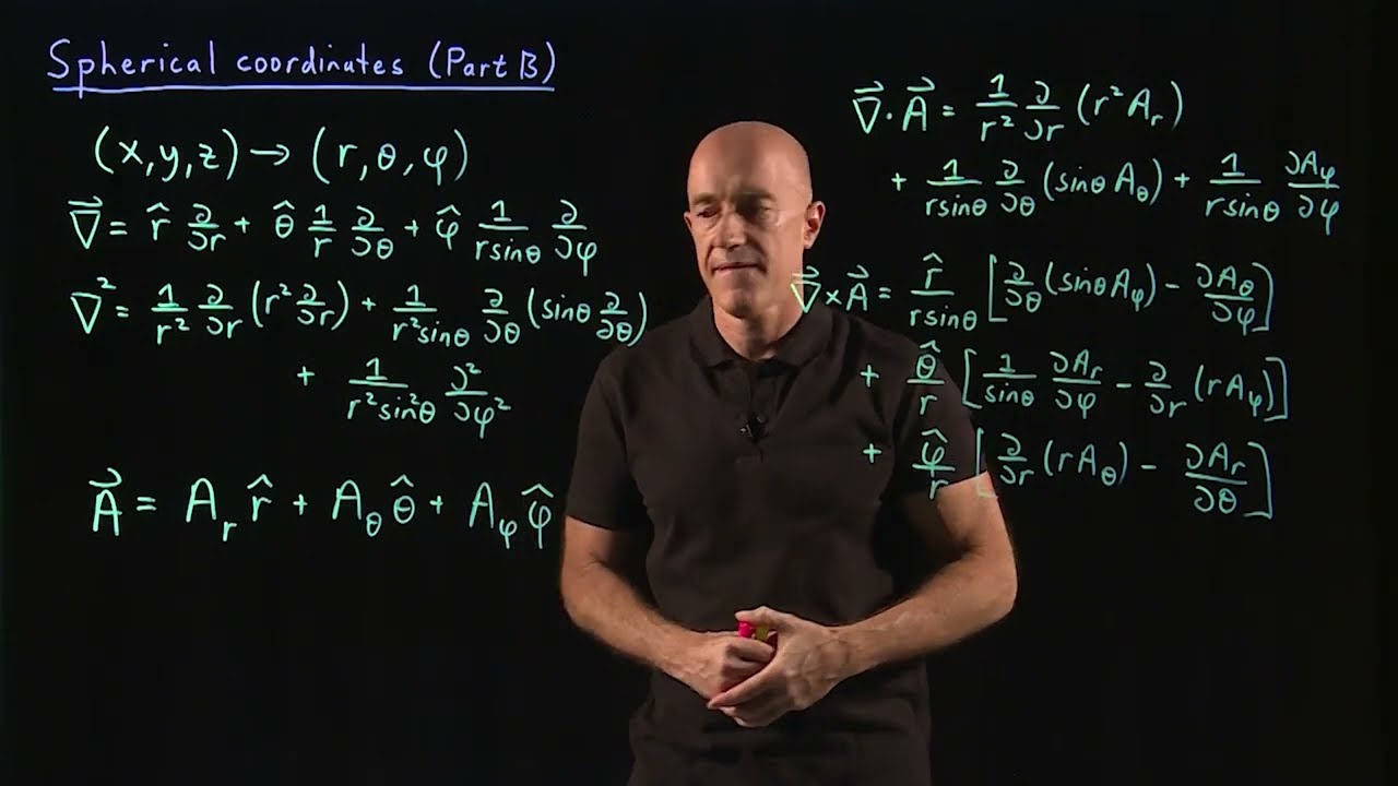 The Del Operator in spherical coordinates | Lecture 34 | Vector Calculus for Engineers