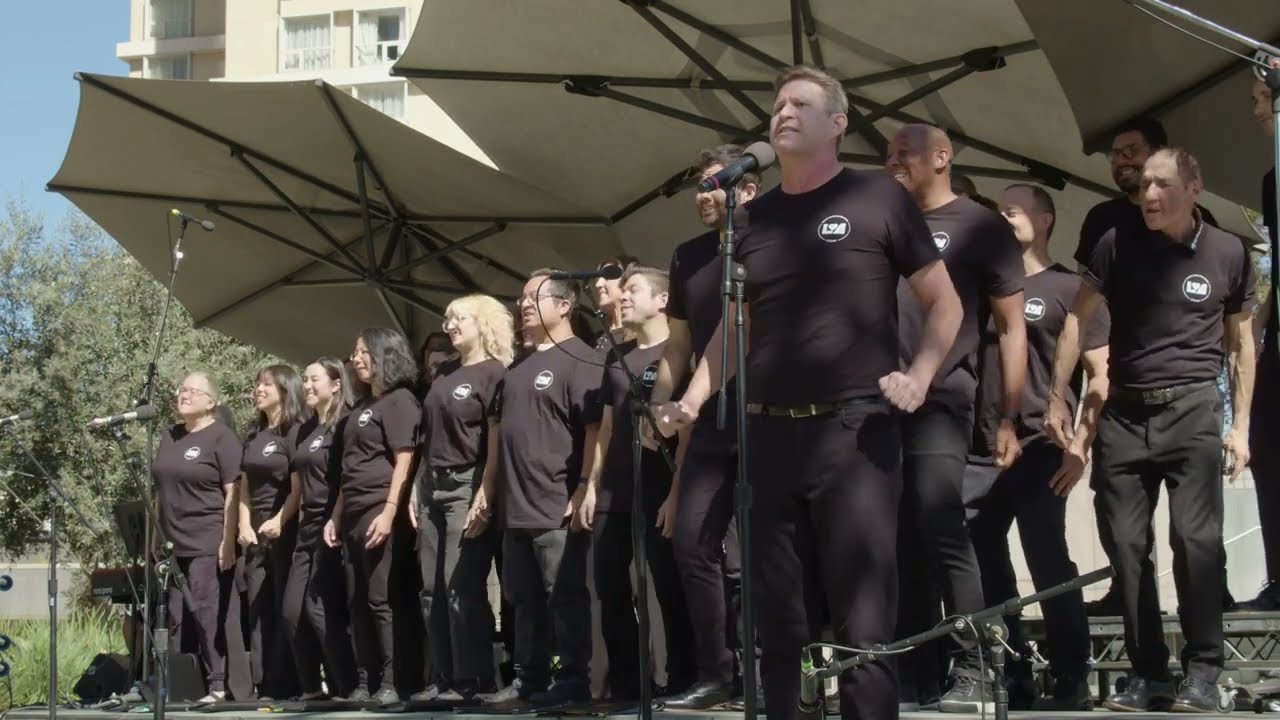 HOLA intergenerational Choir performs live at Grand Performances in Los Angeles