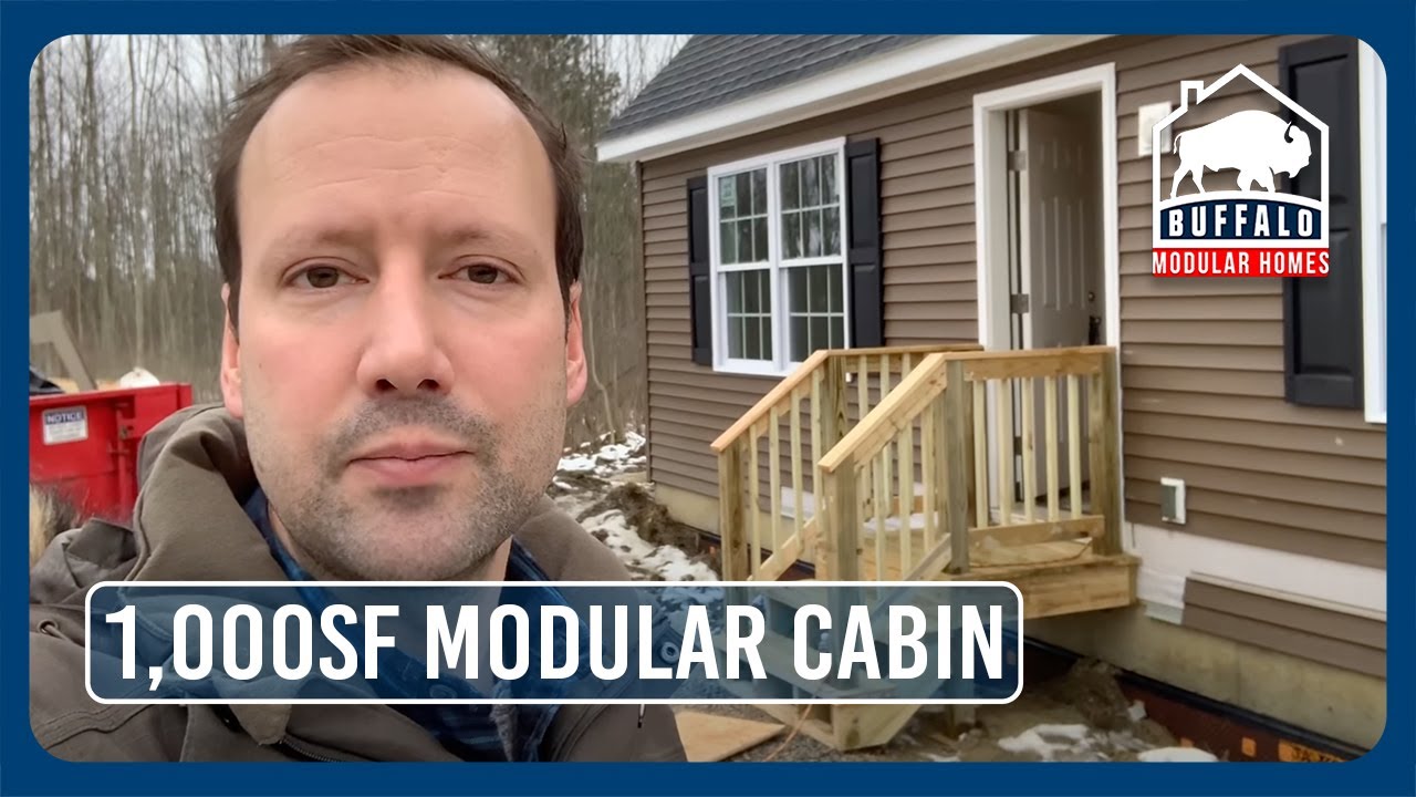 1000sf Modular Cabin With Unfinished Attic Space