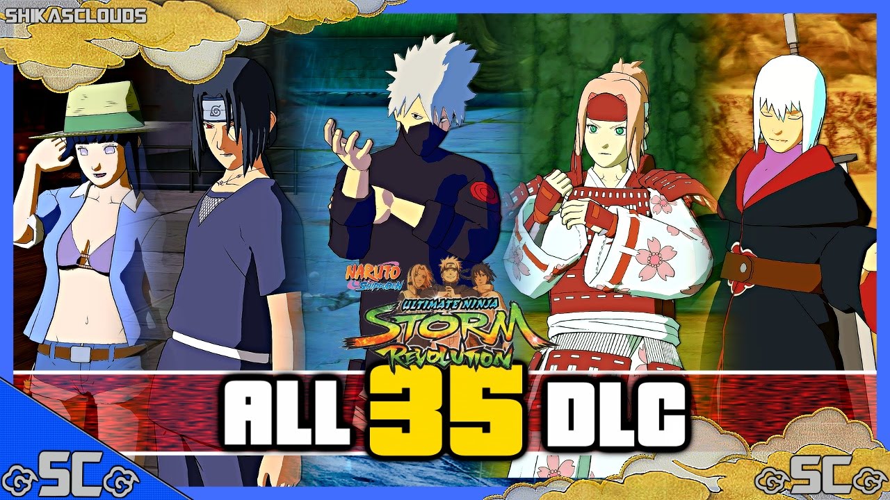 All 35 Alternate DLC Costumes! #1 | NARUTO REVOLUTION【2160p 4K UHD】