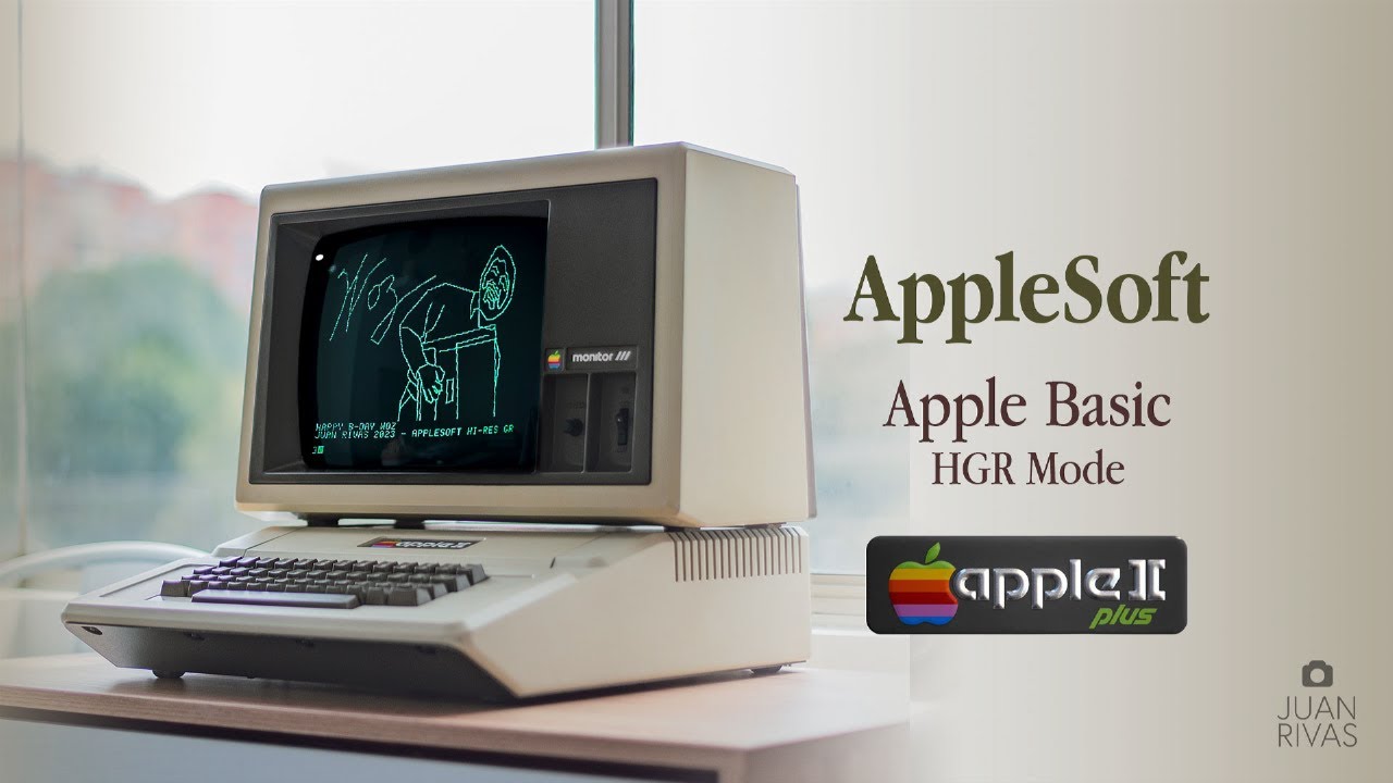 AppleSoft - HGR Mode - Happy 73rd B-Day, Woz