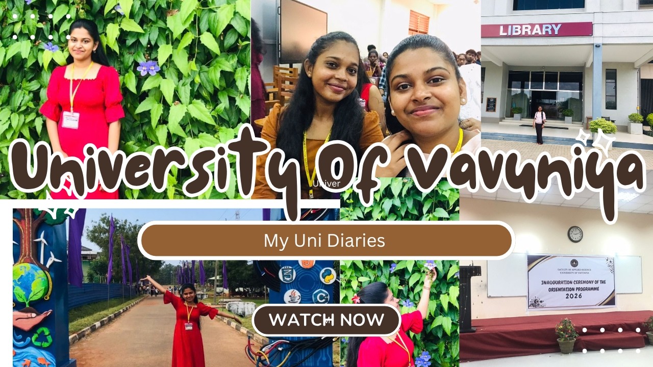 How I Spend My Unidays....මගේ විශ්වවිද්‍යාලයේ දවසක්...#univlog #unidiaries #universityofvavuniya 