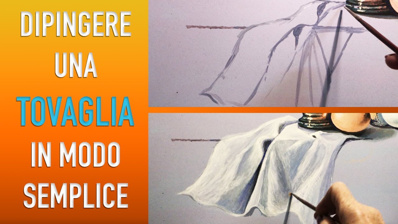 Come Dipingere una Tovaglia con una tecnica semplice - Tutorial