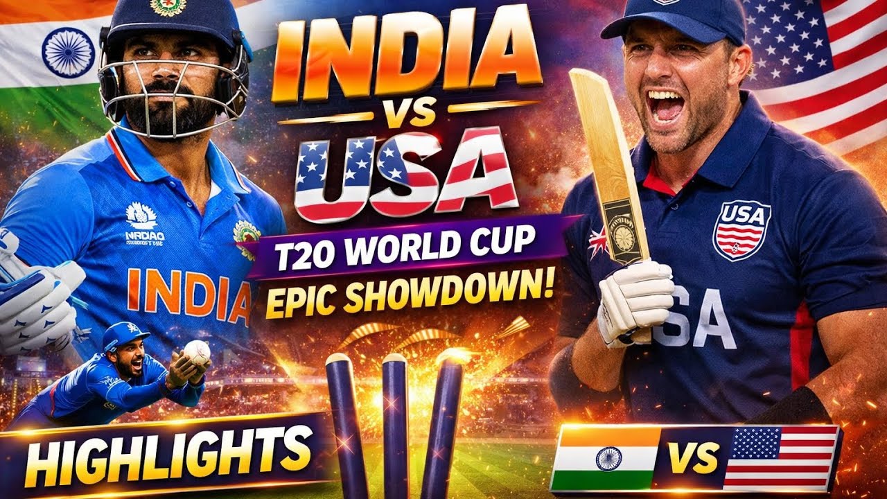 India vs USA Cricket Match Highlights 🇮🇳 vs 🇺🇸 | Full Match Review | T20 World Cup#IndiaVsUSA #INDvs