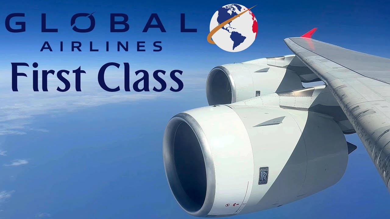 FIRST CLASS - Global Airlines Airbus A380 - INAUGURAL FLIGHT [Glasgow - New York JFK ] FLIGHT REPORT