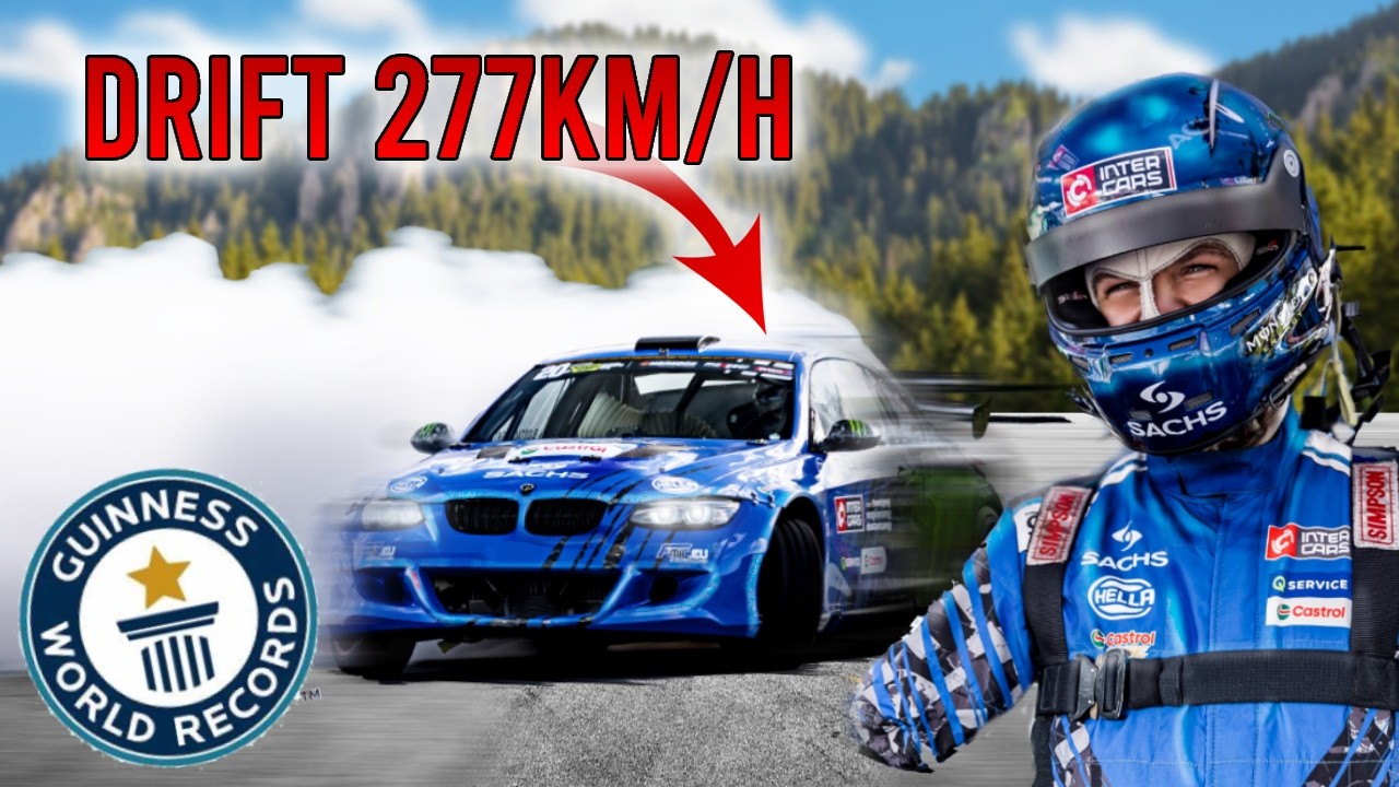 Drift 231,66 km/h! Światowy Rekord Guinnessa w najszybszym drifcie w samochodzie prowadzonym stopą