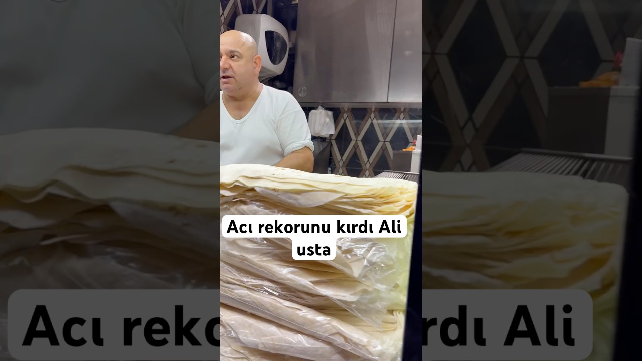 Acı rekorunu kırdı Ali usta. &Ccedil;iğk&ouml;fteci Ali Usta