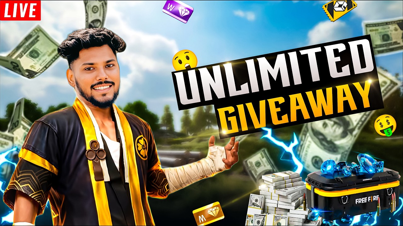 🔴LIVE ||  Free fire Mega Giveaway Road to 30k|| ROMEO FF