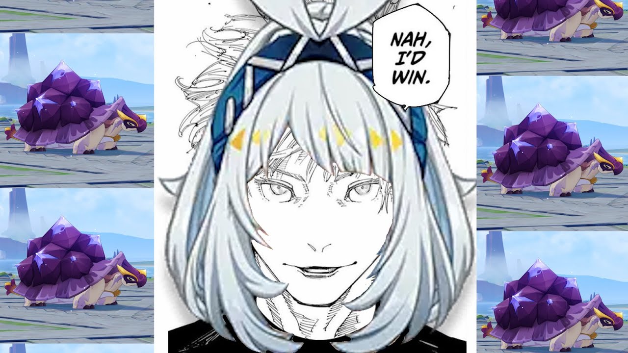 suffering with my cousin against the local legends in genshin