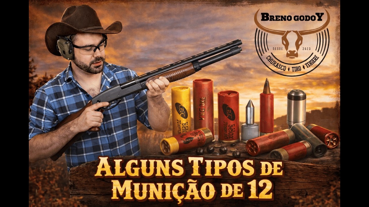 Munições de espingarda para caça do javali - Calibre 12 gauge - CBC