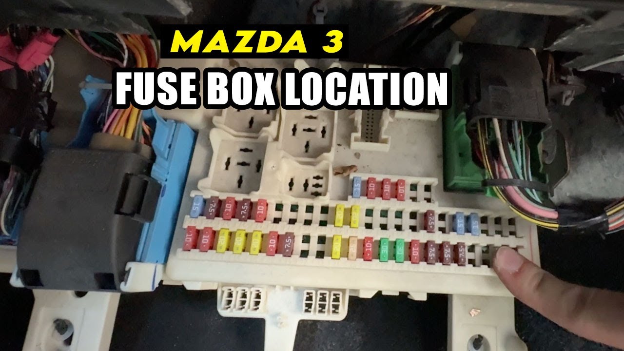 2004–2009 Mazda 3 : Fuse Box Location