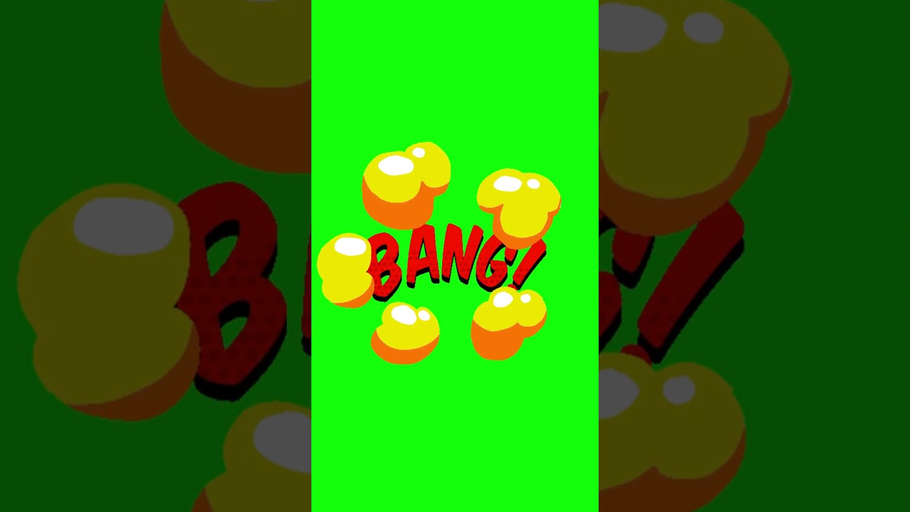 FREE 4K COMIC BOOK TEXT EFFECT - 'BANG!' Green Screen (No Copyright) | VFX for YouTube & Editors