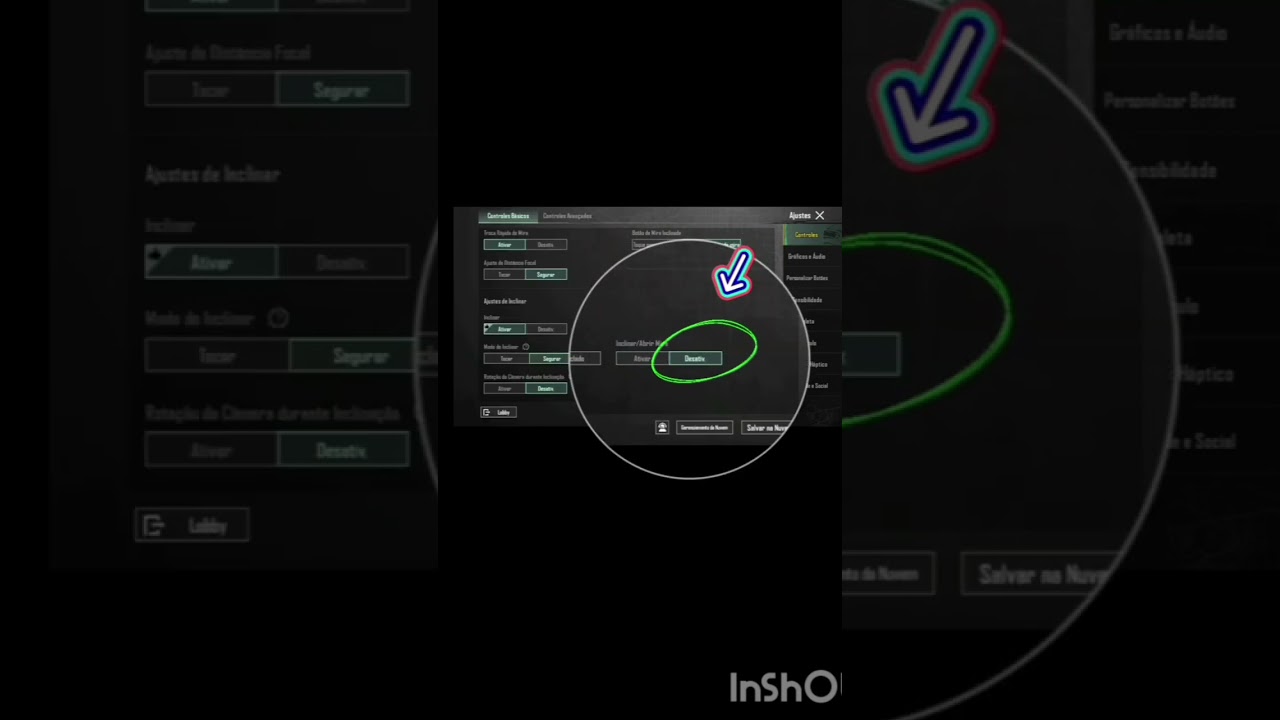 como inclinar no pubgmobile  @youtubeBrunobal123