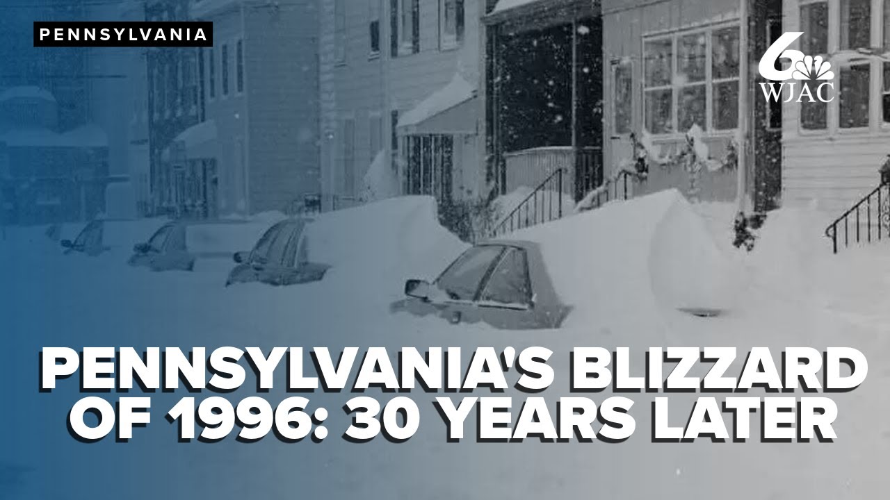 Оглядываясь назад на историческую снежную бурю в Пенсильвании 1996 года, 30 лет спустя