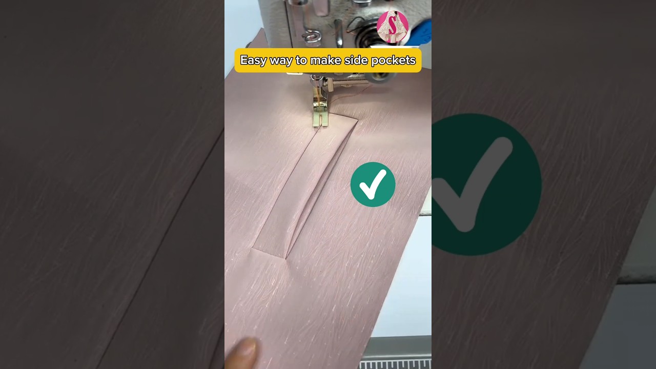 Simple ways to make side hidden pockets #sewing #shorts