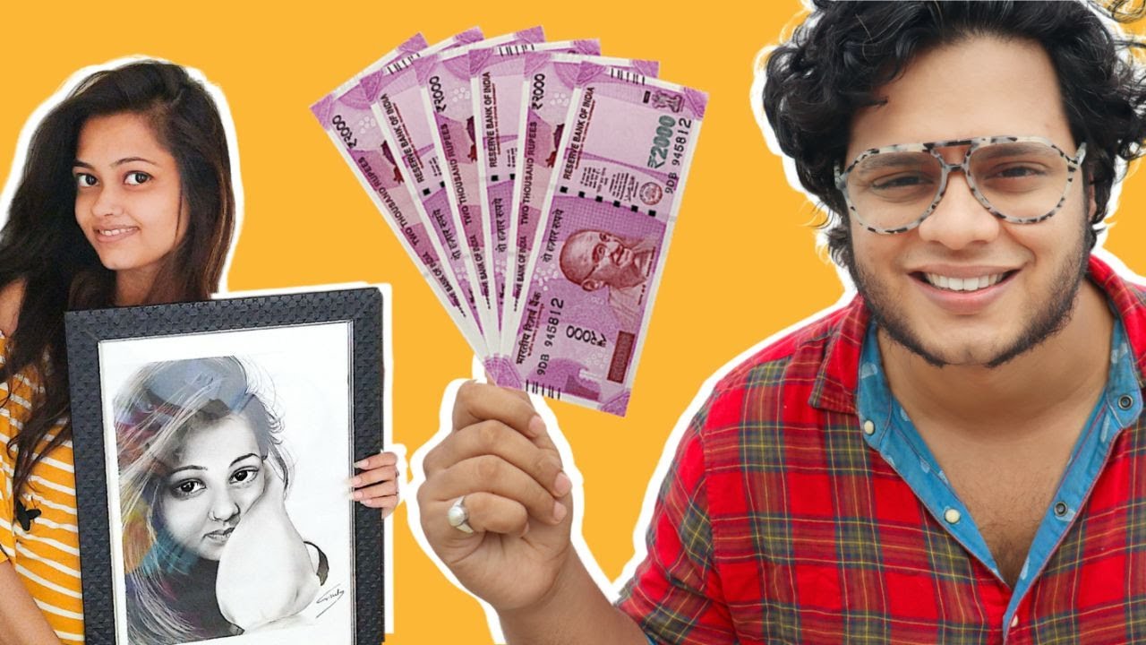 4 Commissioned Artworks ( Worth Rs 15k )