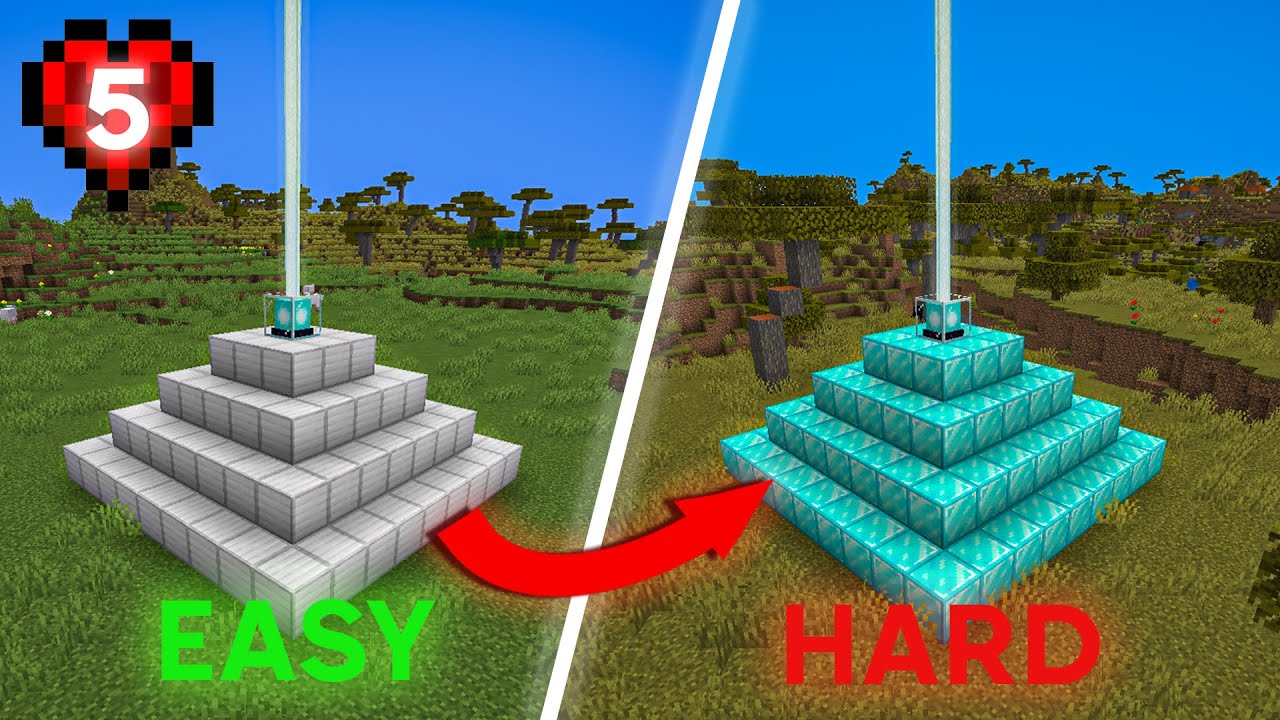 I Built Every Beacon in Minecraft Hardcore
