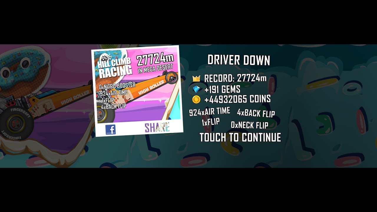 Hill Climb Racing: Dragster + Mega Desert 27724m [WR]