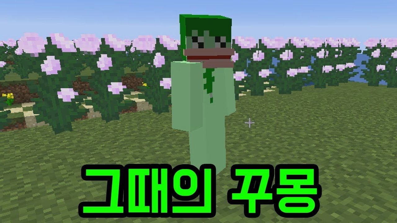 꾸몽 처음 만났을 때(마인크래프트 : 마플 히스토리)