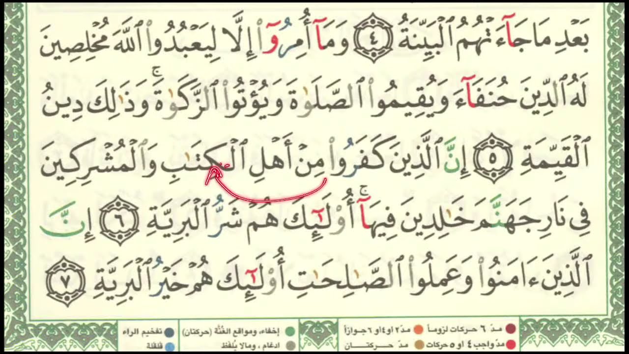 Exégèse de Sourate Al-Bayyinah