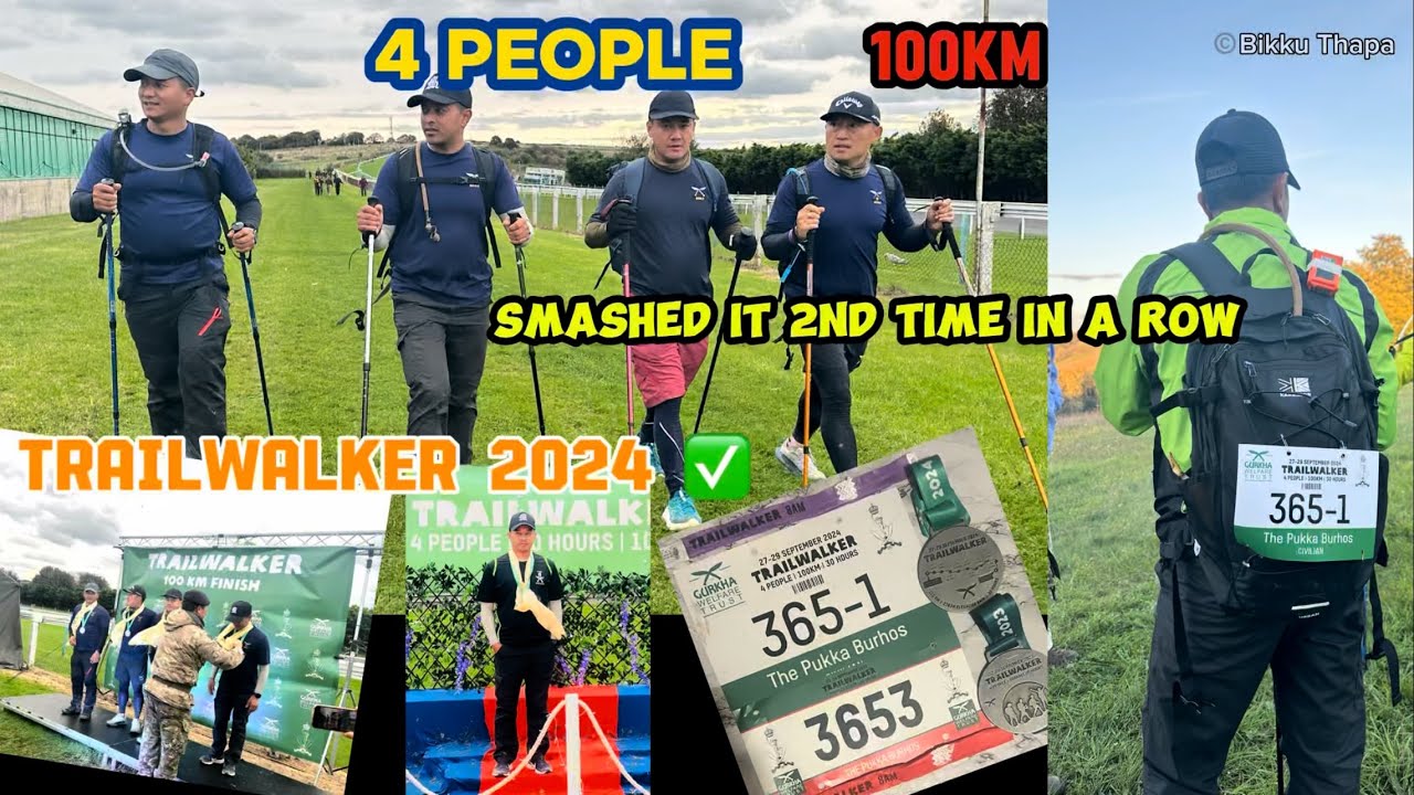 Dare to complete Trailwalker UK 2024 - 2nd time in a row - 100km, 4 people in 24hrs
