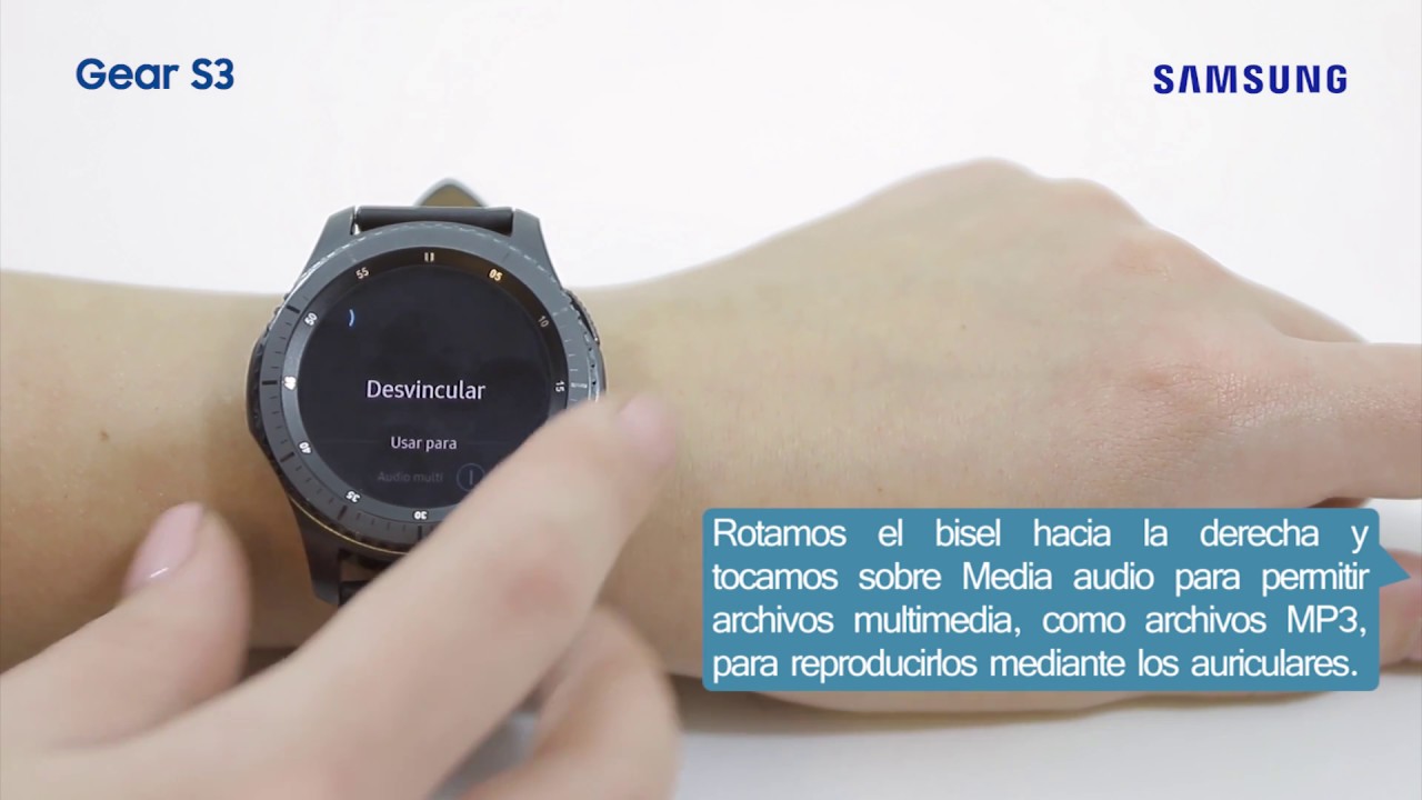 Tutorial Gear S3: Conectar auriculares Bluetooth